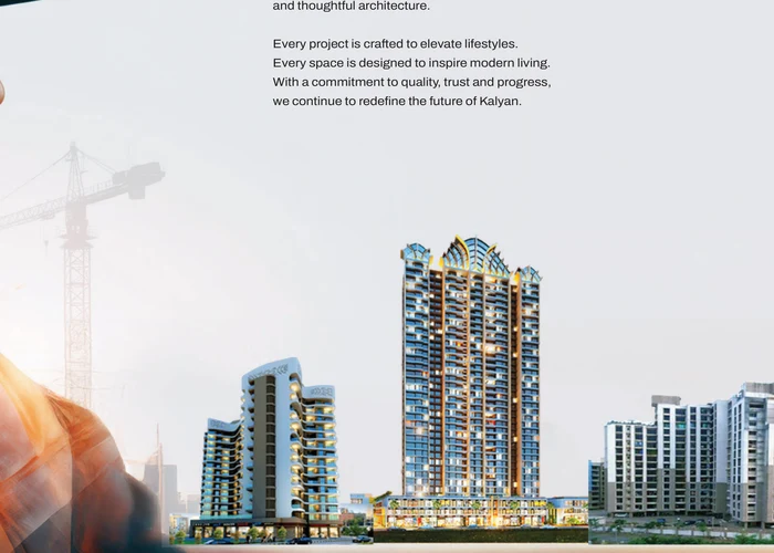 Architectural high-rise landmark elevation by Vikas Developer in Kalyan West